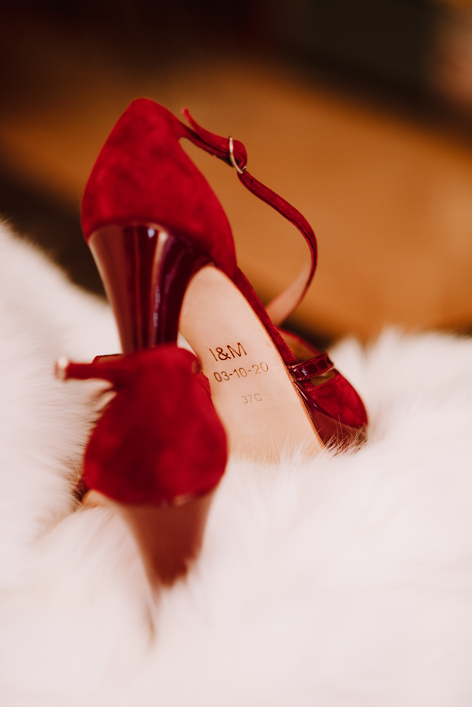 zapatos rojos para novia