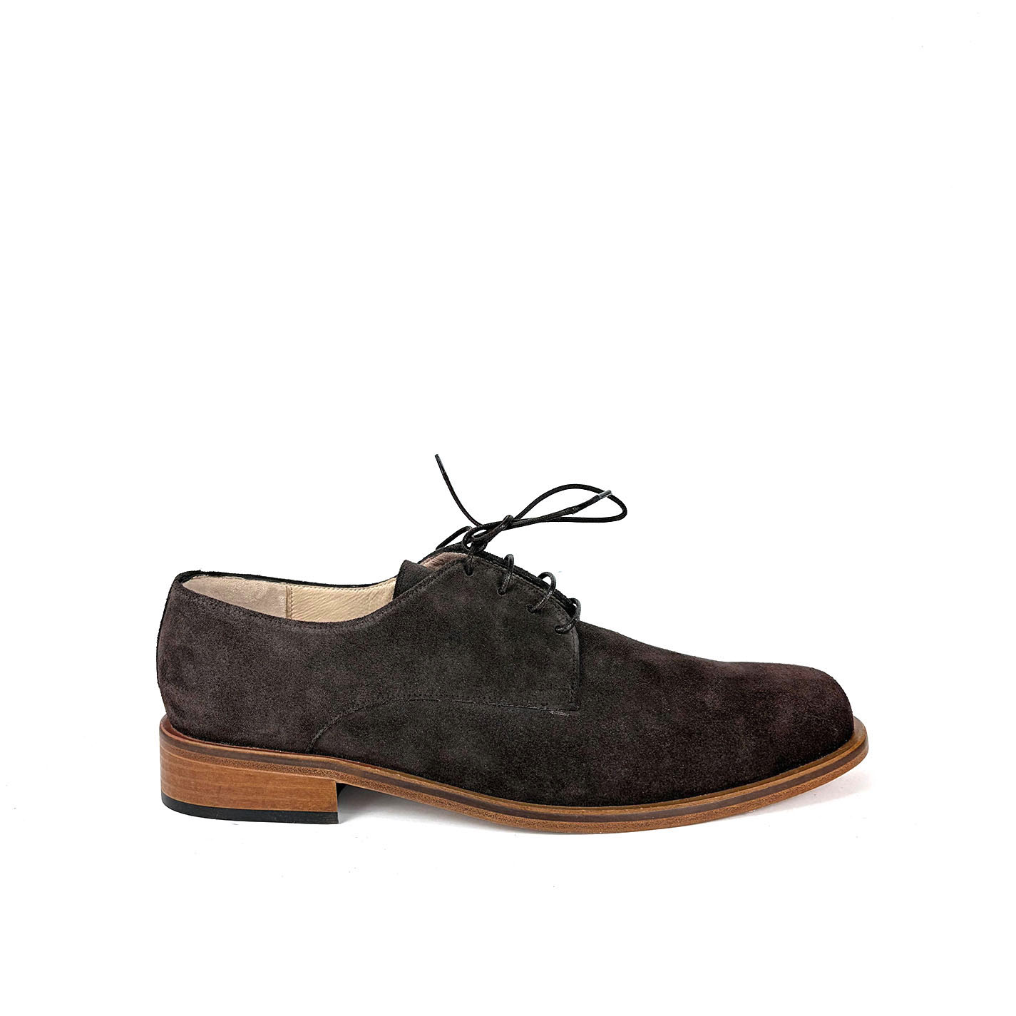 zapatos derby de caballero en nubuck marron personalizables
